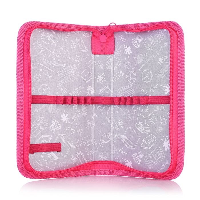 Пенал корпусный "Кот в цветах" Размер: 19*11 см. Жесткий каркас прямоугольной формы на картоне 