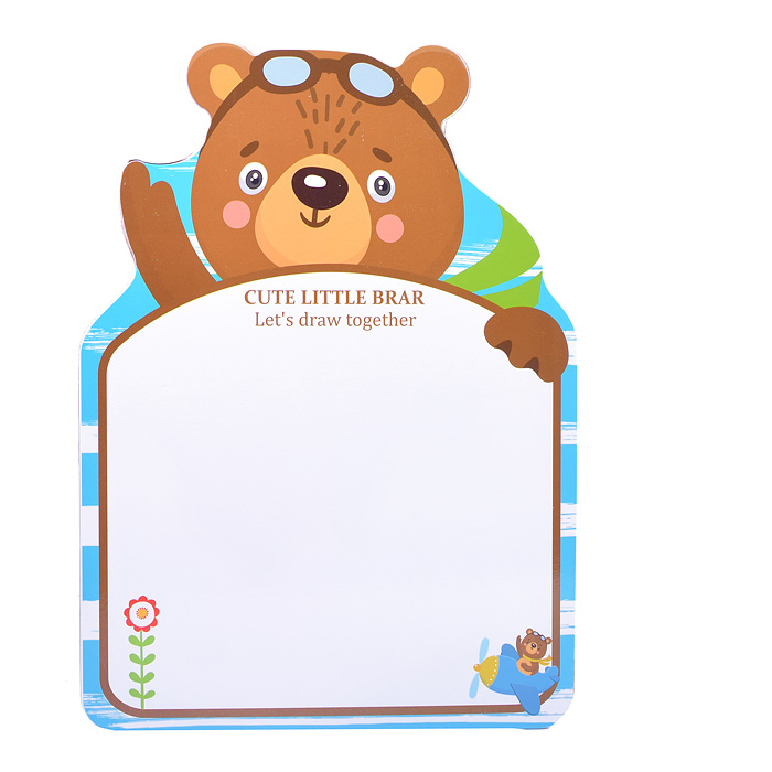 Доска для рисования D1527 "Зверята" в пакете