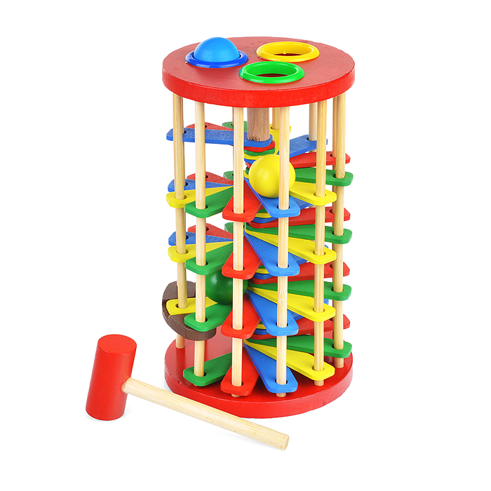 Стучалка D1562 "Винтовая лесенка" в коробке