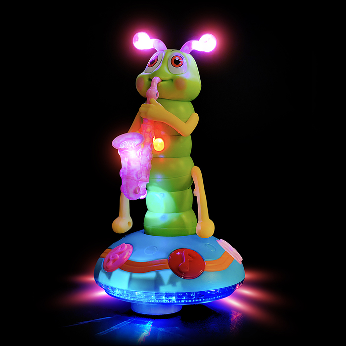 Гусеница YJ-3017 "Музыкант" на батарейках, в коробке