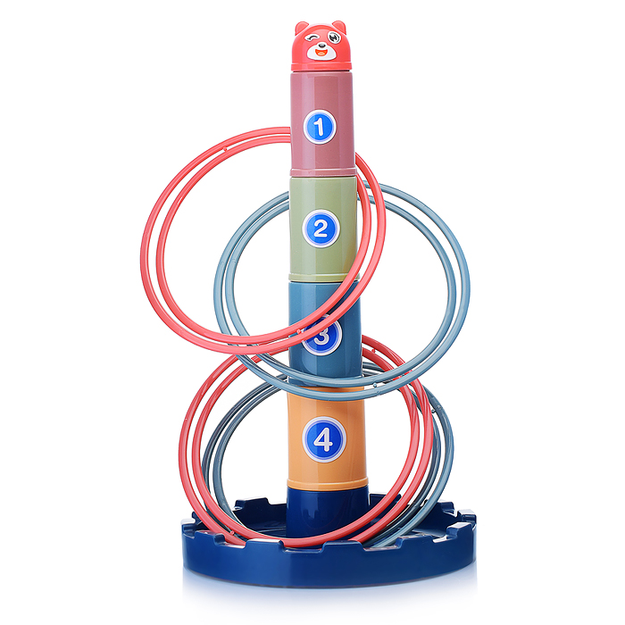 Кольцеброс-пирамидка 203-006 "Мишутка" в коробке