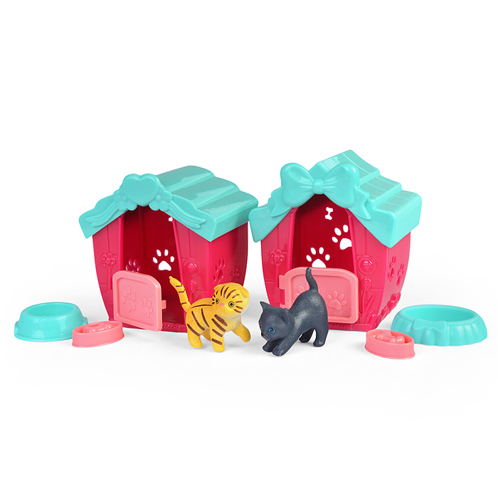 Фото к товару Набор питомцы 2401-4 "Котята" с аксессуарами, в коробке ( в ассортименте) Набор питомцы 2401-4 "Котята" с аксессуарами, в коробке ( в ассортименте)