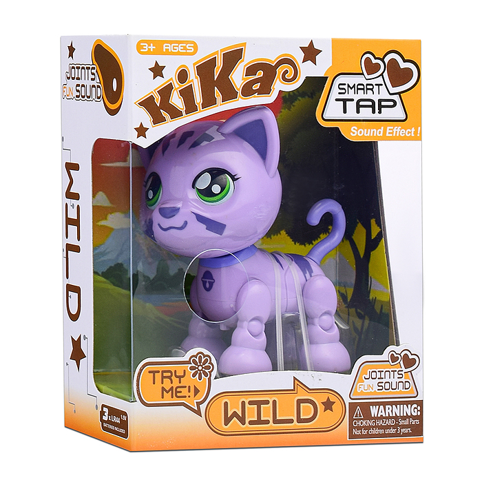 Кошка 1682 "Wild" на батарейках, в коробке