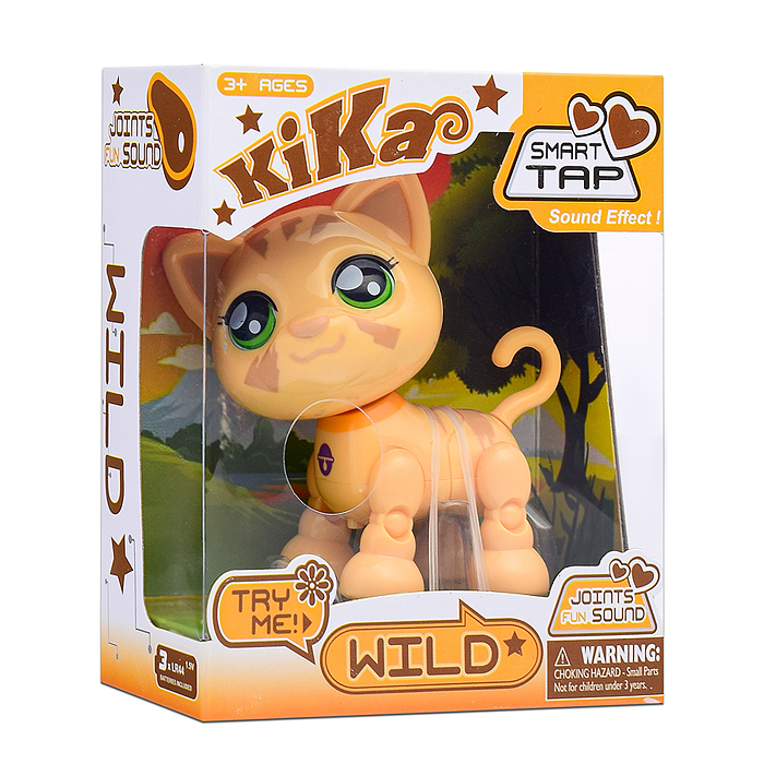 Кошка 1682 "Wild" на батарейках, в коробке