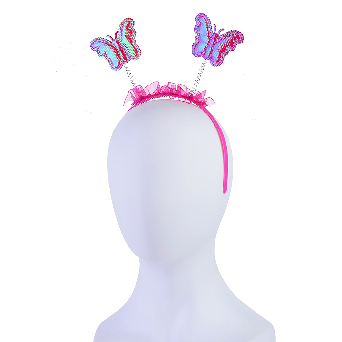 Набор "Крылья карнавальные" S1529 Яркая фея (ободок, крылья, палочка, юбка) в пакете