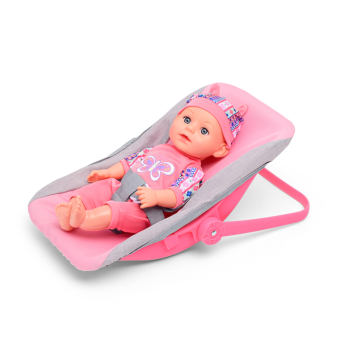 Люлька для кукол 9365M с ручкой для переноски и ремнем безопасности