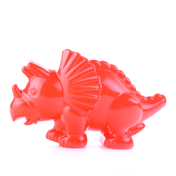 Набор №527: ведро-замок большое, лопатка №5, грабельки №5, формочки (тигр + мамонт + динозавр №1 + д