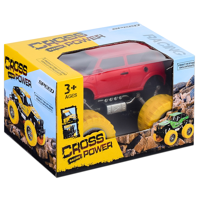 Машина 026-33 инерционная "Cross-Бум" в коробке