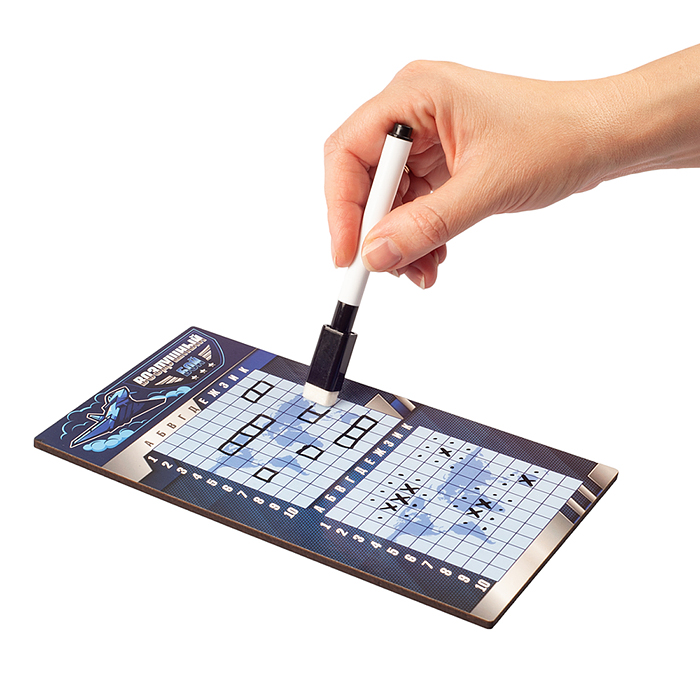 Игра настольная "Воздушный бой" в пакете с маркерами