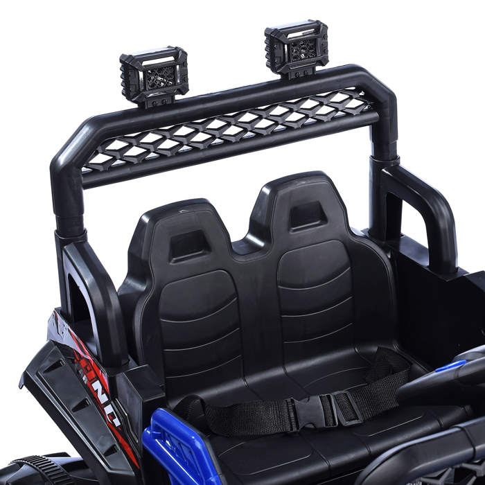 Электромобиль U023394Y "Автокросс" на аккумуляторе, с р/у управлением, в коробке (синий)