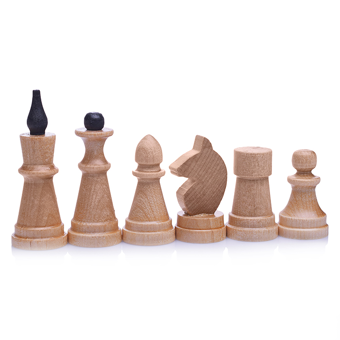 Игра 2в1 дорожная с обиходными деревянными шахматами "Объедовские" (шахматы, шашки) "Классика" (290*