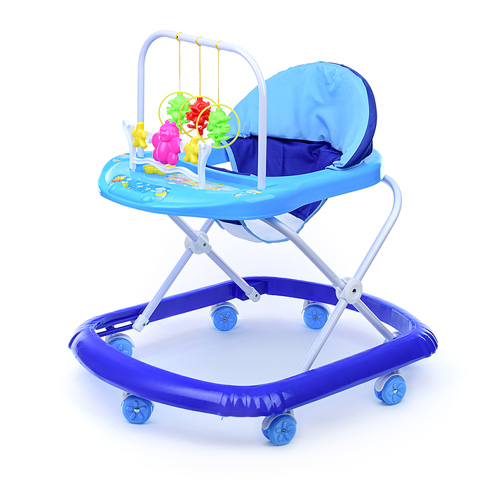 Ходунки 902-D-2 "Бабочки" (синий-голубой) в пакете