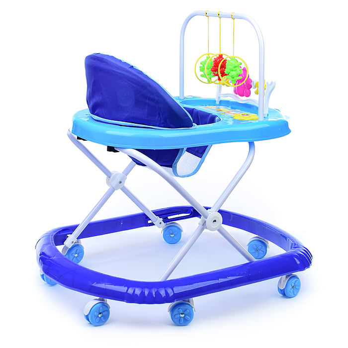 Ходунки 902-D-2 "Бабочки" (синий-голубой) в пакете