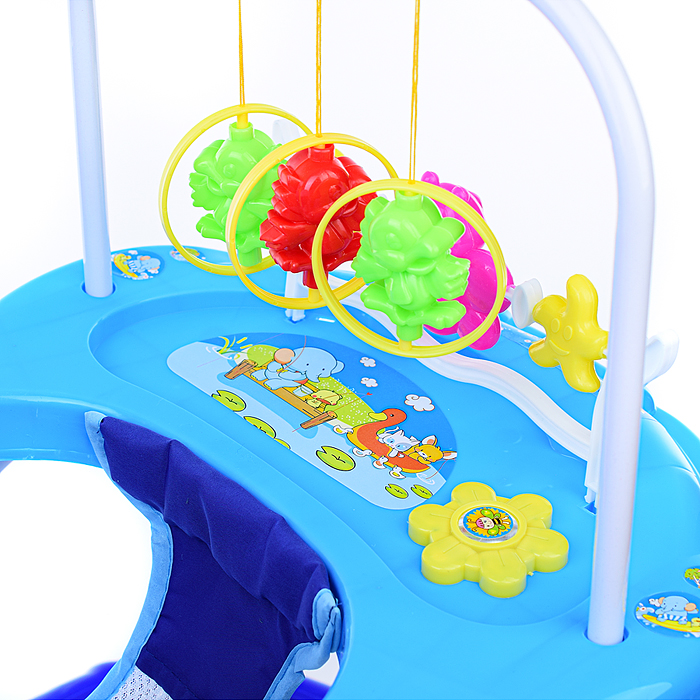 Ходунки 902-D-2 "Бабочки" (синий-голубой) в пакете