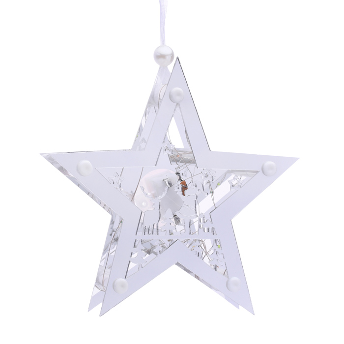 Звезда светящаяся S1811 15*15см, синий