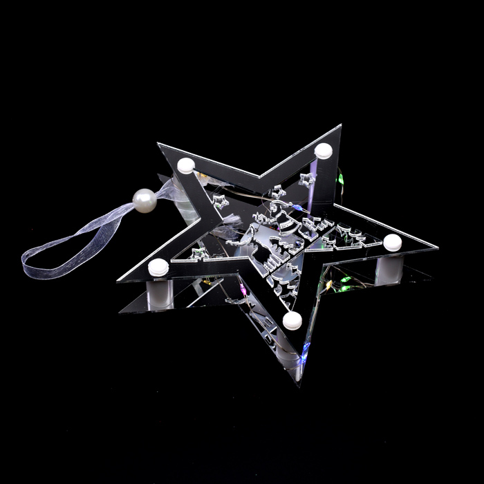 Звезда светящаяся S1811 15*15см, синий