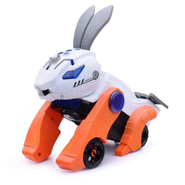 Машина D168-28 трансформирующаяся в кролика, в коробке