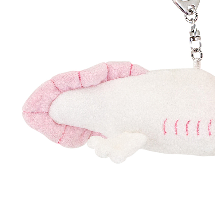 Фото к товару Мягкая игрушка Аксолотль белый 16 с метал. кольцом Мягкая игрушка Аксолотль белый 16 с метал. кольцом