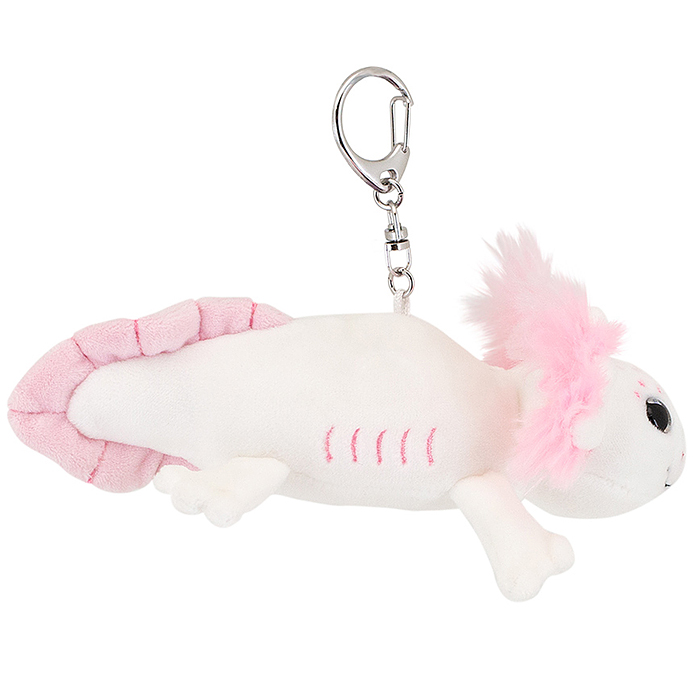 Фото к товару Мягкая игрушка Аксолотль белый 16 с метал. кольцом Мягкая игрушка Аксолотль белый 16 с метал. кольцом