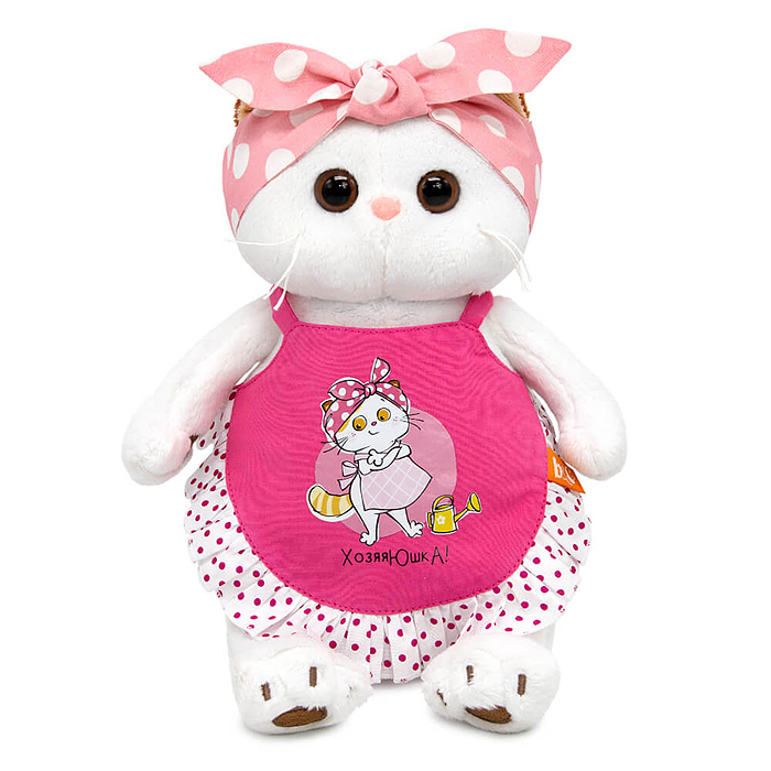 Фото к товару Кошка Ли-Ли "Хозяюшка" в фартуке Кошка Ли-Ли "Хозяюшка" в фартуке