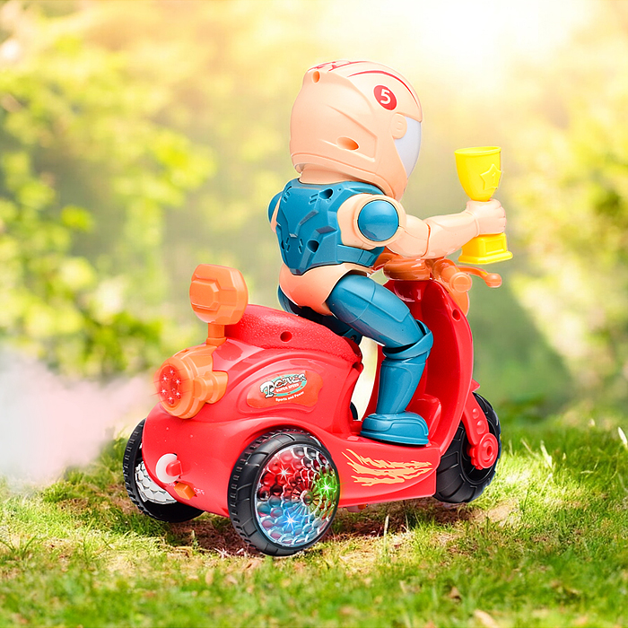 Фото к товару Мотоцикл 615 "Драйвер" на батарейках, в коробке Мотоцикл 615 "Драйвер" на батарейках, в коробке