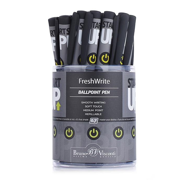 Фото к товару Ручка "FreshWrite. Start-Up" шариковая 0.7 мм, синяя Ручка "FreshWrite. Start-Up" шариковая 0.7 мм, синяя