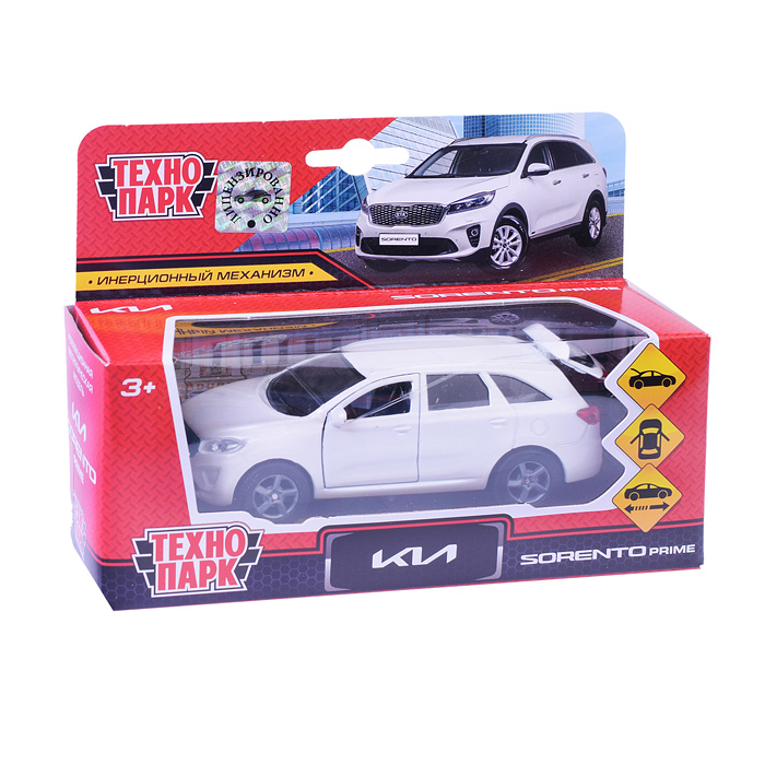 Фото к товару Машина металл KIA Sorento Prime, 12 см, (двери, багаж., белый) инерц., коробке Машина металл KIA Sorento Prime, 12 см, (двери, багаж., белый) инерц., коробке