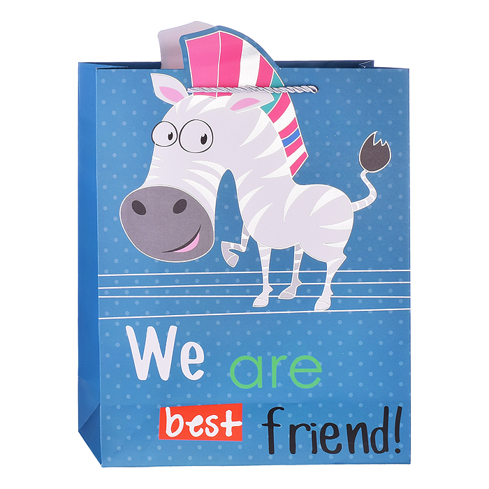 Пакет подарочный 00-3646 "Мы лучшие друзья!" (26*32*12см.)