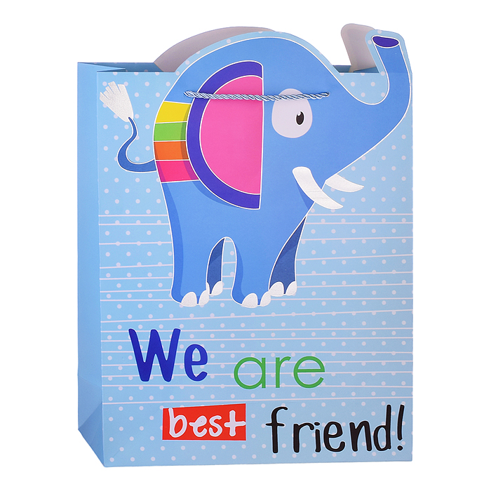 Пакет подарочный 00-3646 "Мы лучшие друзья!" (26*32*12см.)