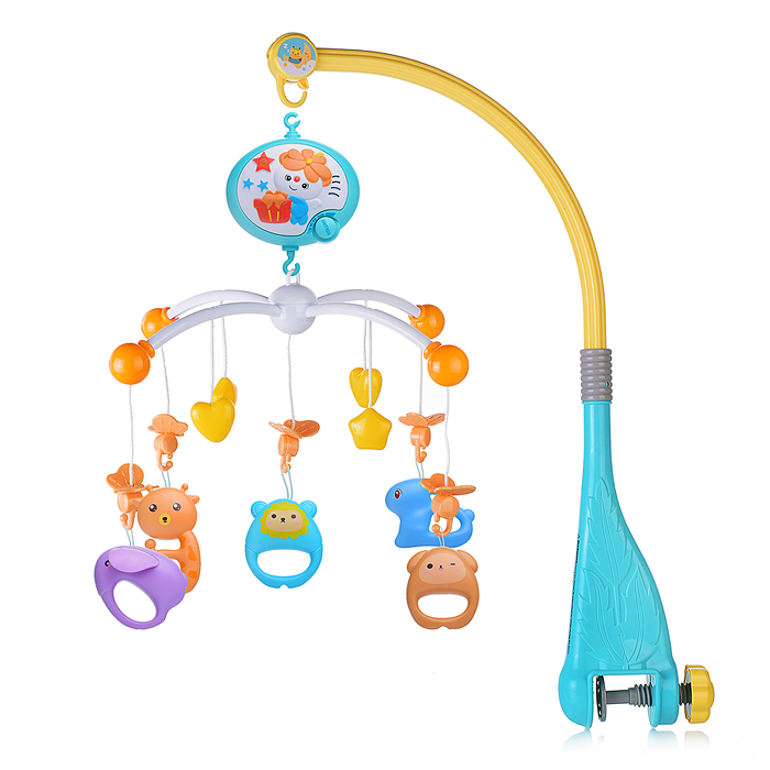 Мобиль HL2020-44 "Чудные животные" музыкальный, на кроватку, в коробке