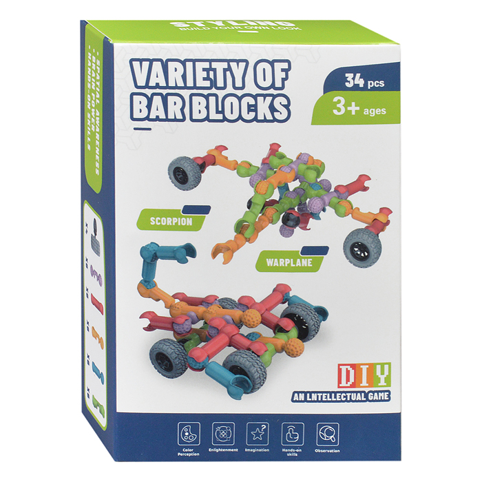 Конструктор 6 "Необычные фигуры" (34 дет.)