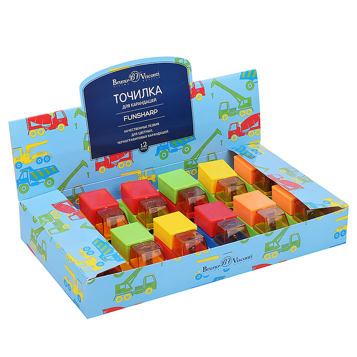 Точилка с контейнером, 1 отверстие "Funsharp. Грузовик"