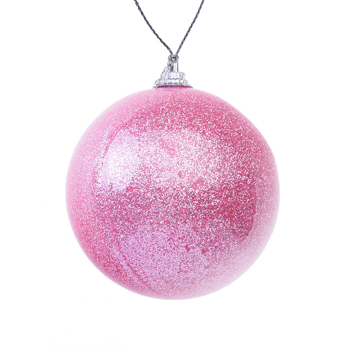 Набор елочных шаров S1801 (6см*6шт) розовый