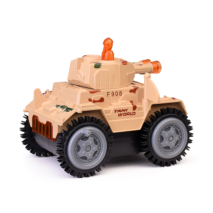 Машина-перевертыш 9805C "Полигон" (свет) в коробке