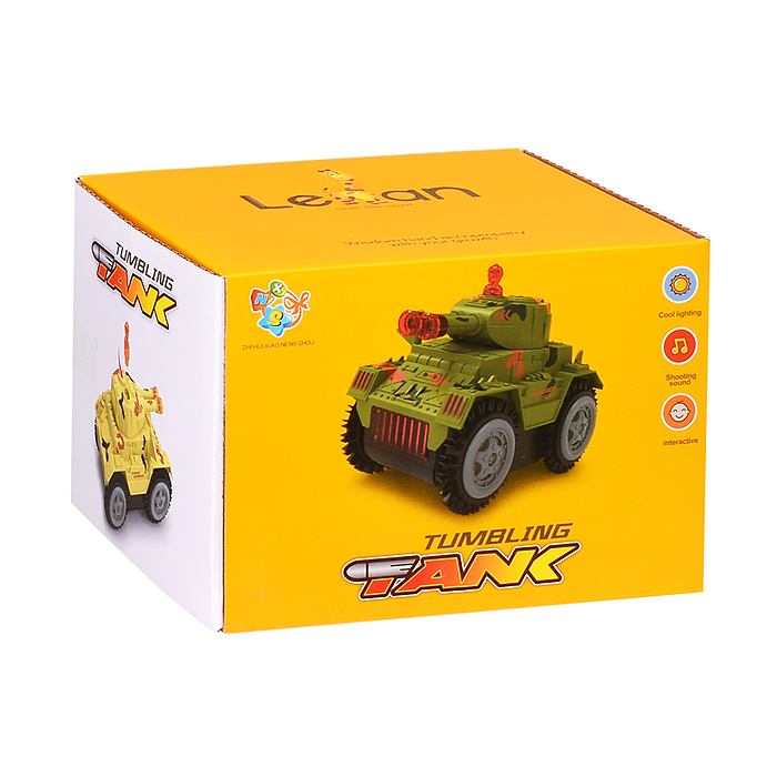 Машина-перевертыш 9805C "Полигон" (свет) в коробке