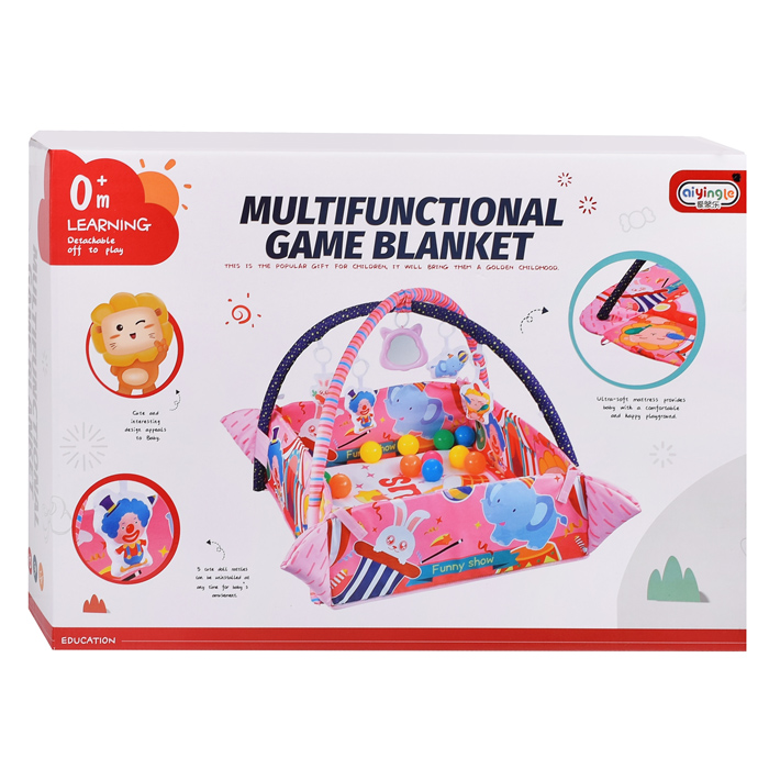 Фото к товару Детский развивающий коврик 668-147 "Цирк" с бортиками и шариками, в коробке Детский развивающий коврик 668-147 "Цирк" с бортиками и шариками, в коробке