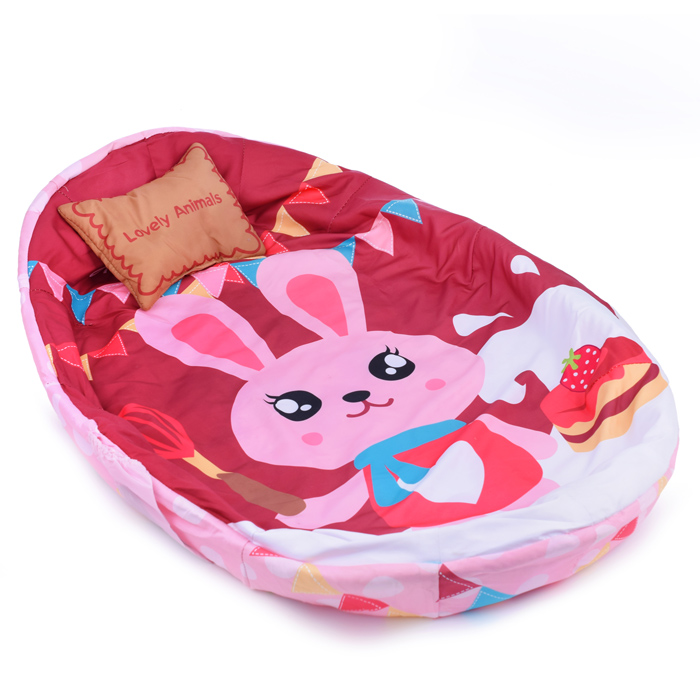 Детский развивающий коврик 66527 "Зайка" с защитной вуалью, со звуком, в коробке