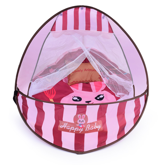 Детский развивающий коврик 66527 "Зайка" с защитной вуалью, со звуком, в коробке