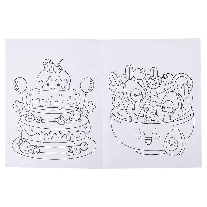 Раскраски аниме. Вкусняшки