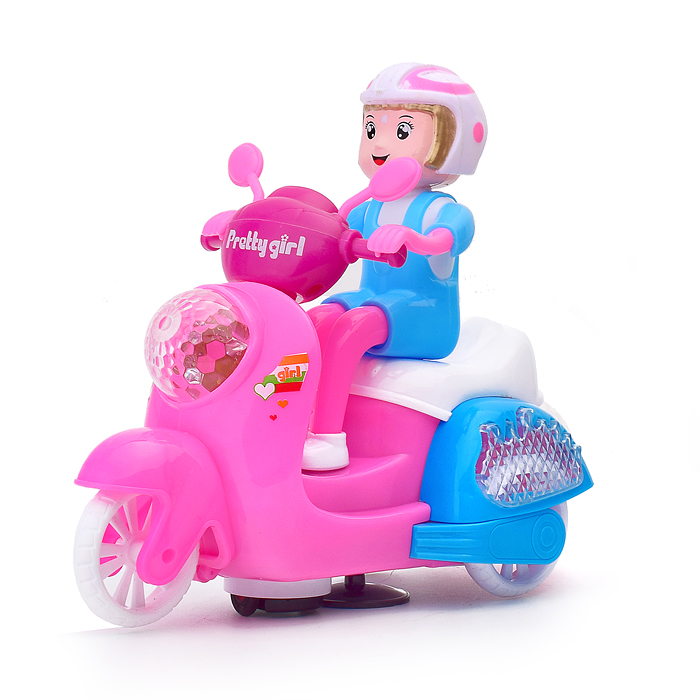 Мотоцикл 0138-26 "Скутер" на батарейках, в коробке