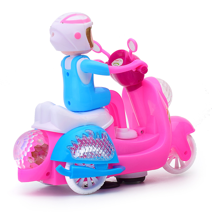 Мотоцикл 0138-26 "Скутер" на батарейках, в коробке