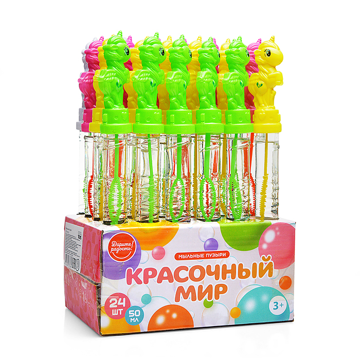 Мыльные пузыри UT0155-3 "Единорог" 50 мл.