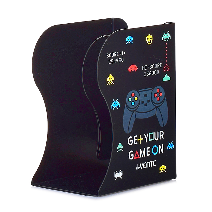 Подставка для учебников и книг "Game ON" 19x14,7x9 см, металлическая, телескопическая, окра
