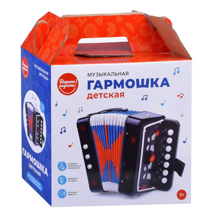 Музыкальная игрушка UT0082 "Гармонь" детская