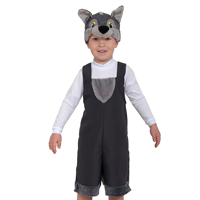 Фото к товару Изделие швейное "Набор карнавальный "Волчонок" ткань-плюш (3-6 лет, рост 98-116 см) Изделие швейное "Набор карнавальный "Волчонок" ткань-плюш (3-6 лет, рост 98-116 см)