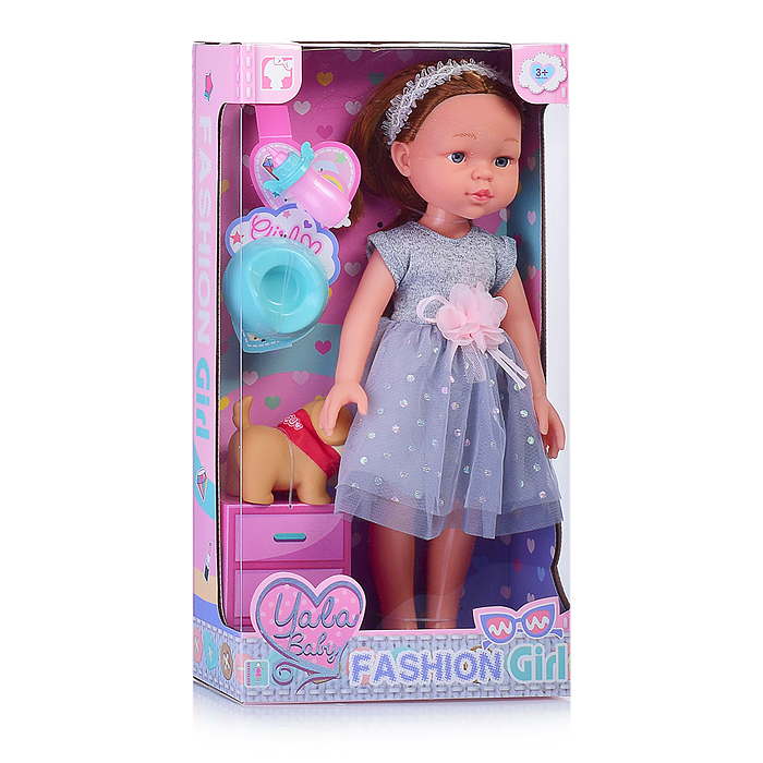 Фото к товару Кукла RT230B-B "Дина-3" с аксессуарами, в коробке Кукла RT230B-B "Дина-3" с аксессуарами, в коробке