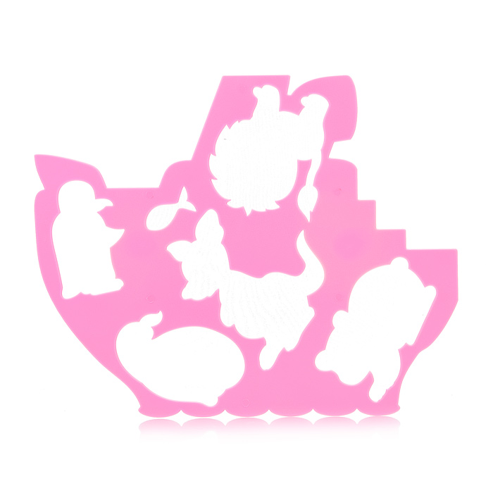 Трафарет фигурный "Кораблик и друзья"