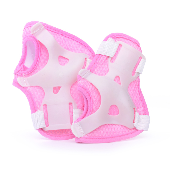 Набор защиты для катания U026163Y (цвет бело/розовый)