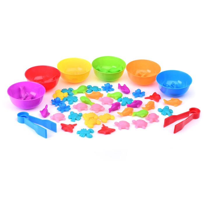 Настольная игра-сортировщик 2188-16 "Морские животные" в тубусе