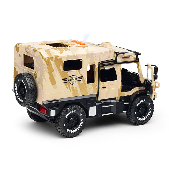 Машина RJ6897 "Военный броневик" (свет, звук) в коробке